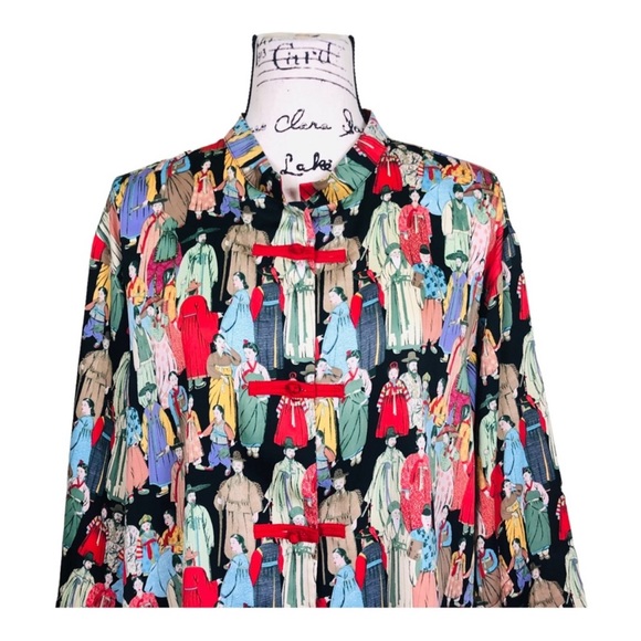 Natori NWOT Satin Button Down Shirt - Picture 11 of 16